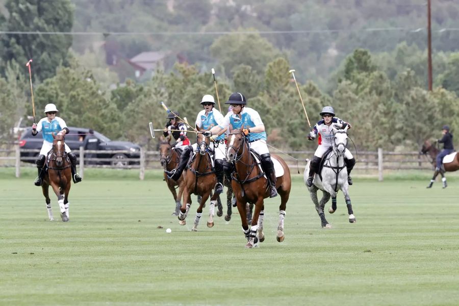 Prinz Harry liess sich bei einem Polo-Turnier blicken.