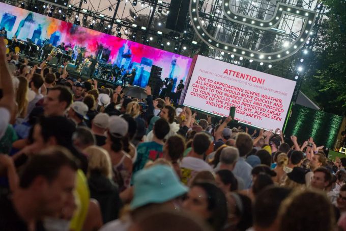Das «We Love NYC: The Homecoming Concert» im Central Park wird wegen des drohenden Hurrikans Henri unterbrochen. 'We Love NYC' concert in New York?s Central Park