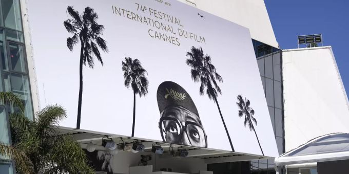 Blick auf den Palais des Festival in Cannes am 5. Juli 2021. France Cannes 2021