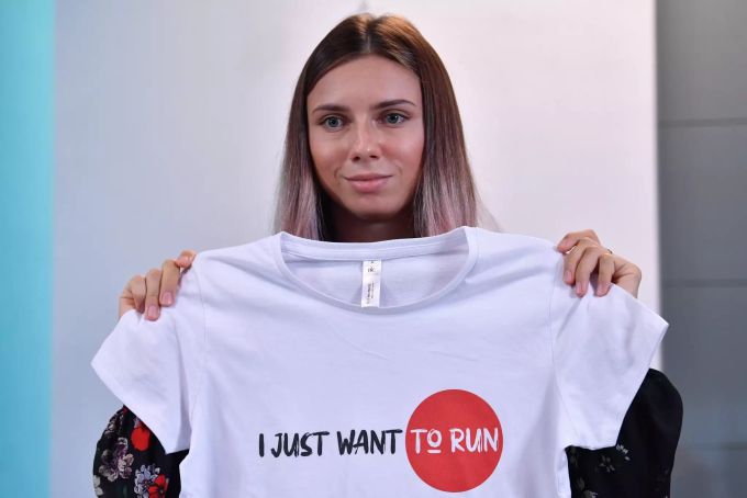 Krystina Timanovskaya musste bei Olympia 2021 nach Polen fliehen. Krystina Timanovskaya Olympia 2021