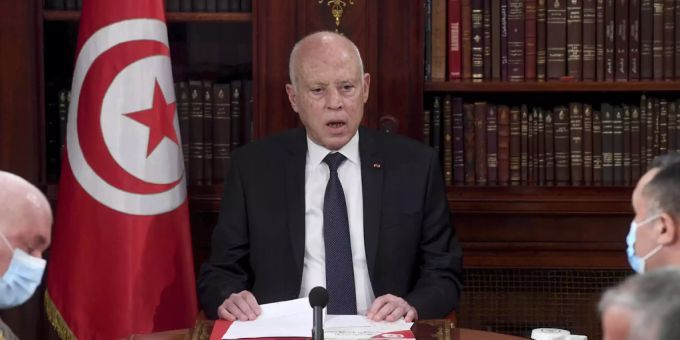 Tunesiens Präsident Kais Saied. Kais Saied