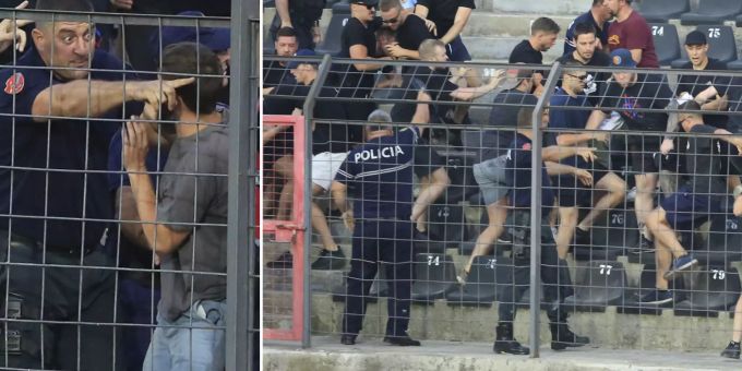 Fan-Wirbel - FCB-Anhänger wurden in Albanien aus Stadion geworfen!