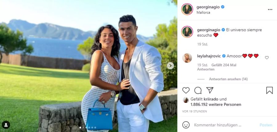 Ronaldo und Georgina Rodriguez lernten sich 2016 in einem Gucci-Shop kennen.