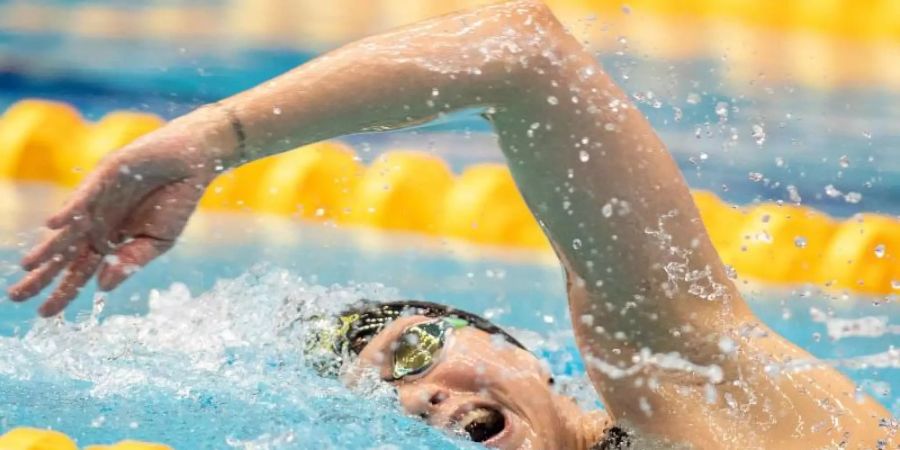 Will in Tokio eine Medaille: Sarah Köhler. Foto: Andreas Gora/dpa