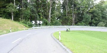 Am Motorrad entstand Sachschaden in der Höhe von rund 1'000 Franken.