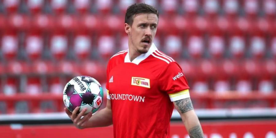 «Ich weiss nicht mal, was das ist», hatte Unions Max Kruse im März über die Conference League gesagt. Foto: Andreas Gora/dpa-Pool/dpa