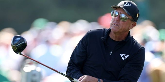 Phil Mickelson beim Masters in Augusta. phil mickelson masters
