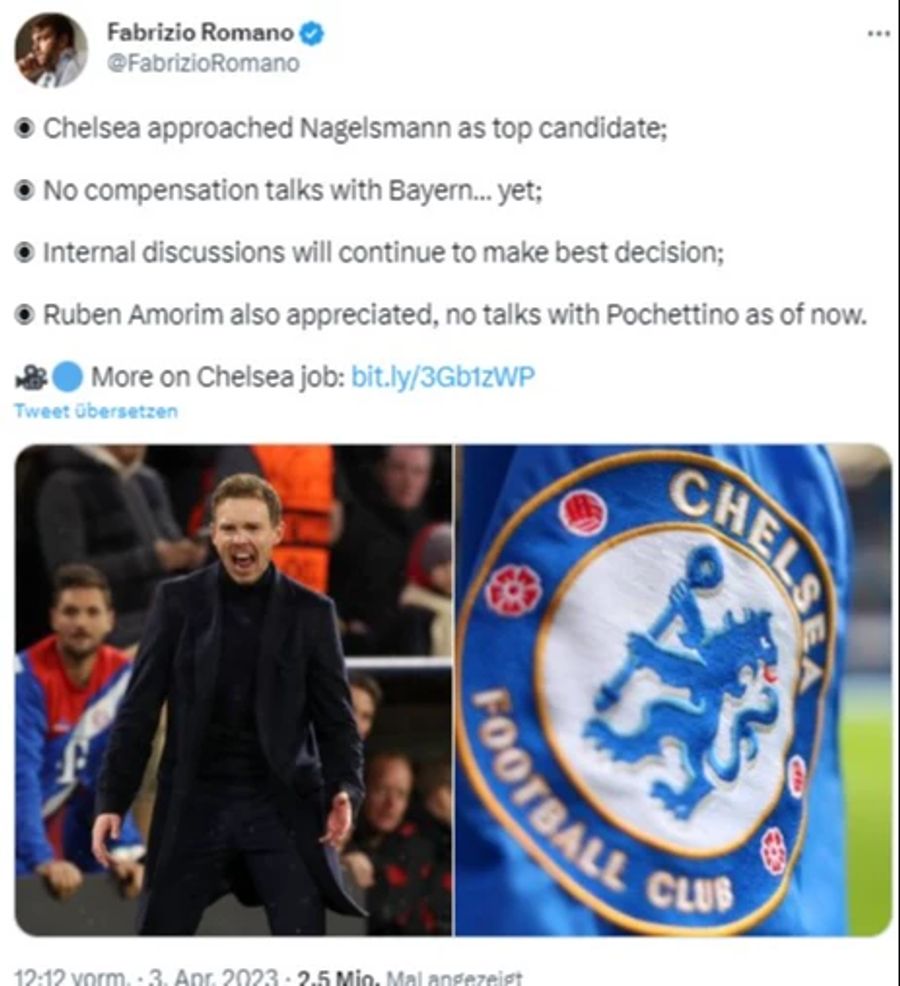 FC Chelsea Julian Nagelsmann