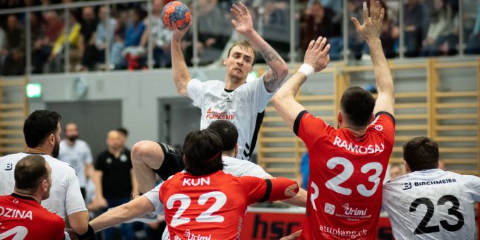 RTV 1879 Basel verliert das vierte Spiel nach Verlängerung gegen HSC Kreuzlingen.(Saison 2022/23) RTV 1879 Basel verliert gegen HSC Kreuzlingen
