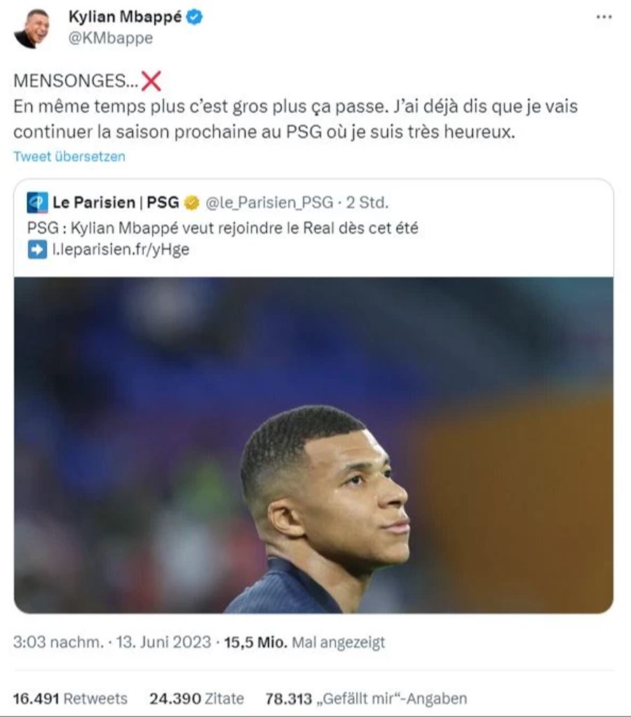 Kylian Mbappé Paris Saint-Germain