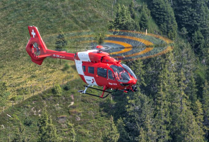 Die Rega führte einen Suchflug über die Saane durch. (Symbolbild) saane