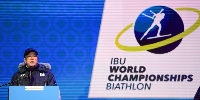 Olle Dahlin, Präsident der Internationalen Biathlon-Union (IBU). Olle Dahlin, Präsident der Internationalen Biathlon-Union (IBU).