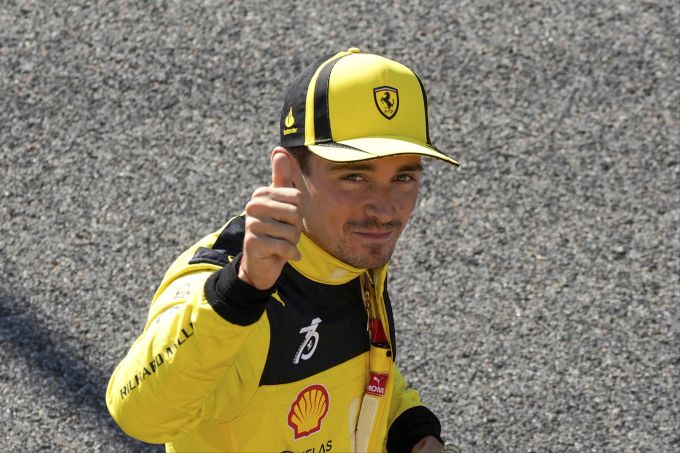 Charles Leclerc (Ferrari) nach dem Qualifying zum Italien-GP der Formel 1. Charles Leclerc Ferrari Monza