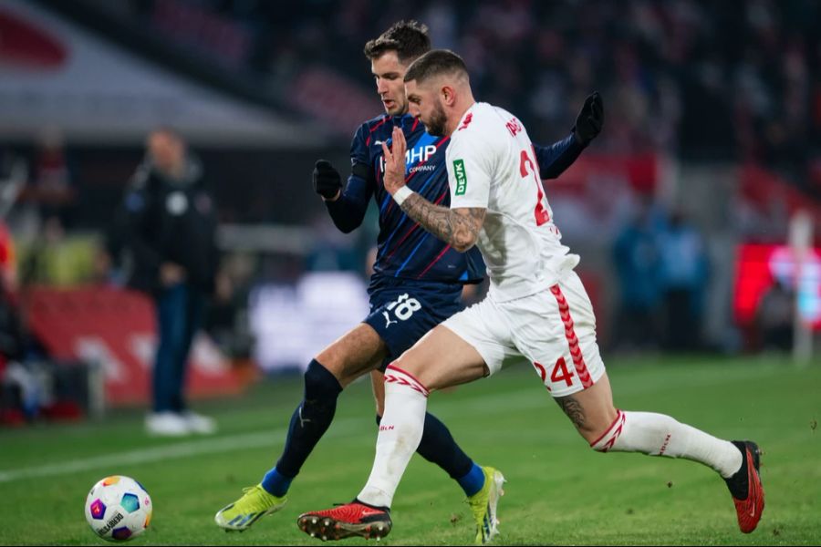 Umkämpftes Spiel zwischen Köln und Heidenheim.