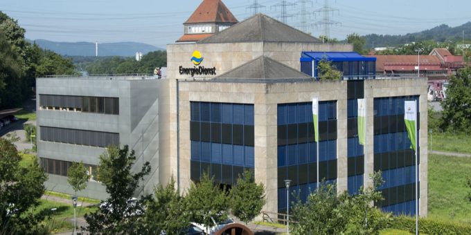 Stromversorger Energiedienst mit Sitz in Laufenburg AG. Stromversorger