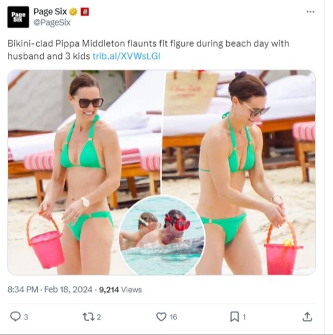 Die kleine Schwester von Prinzessin Kate geniesst die Zeit in den Ferien. Prinzessin Kate Pippa