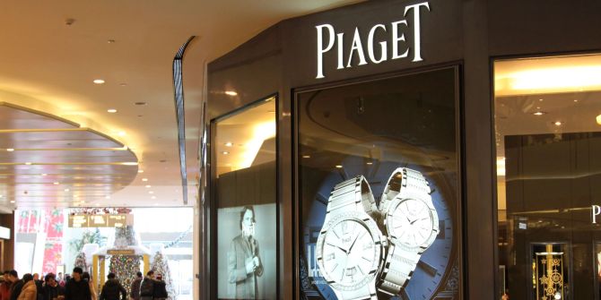 Luxusmarke Piaget in Shanghai