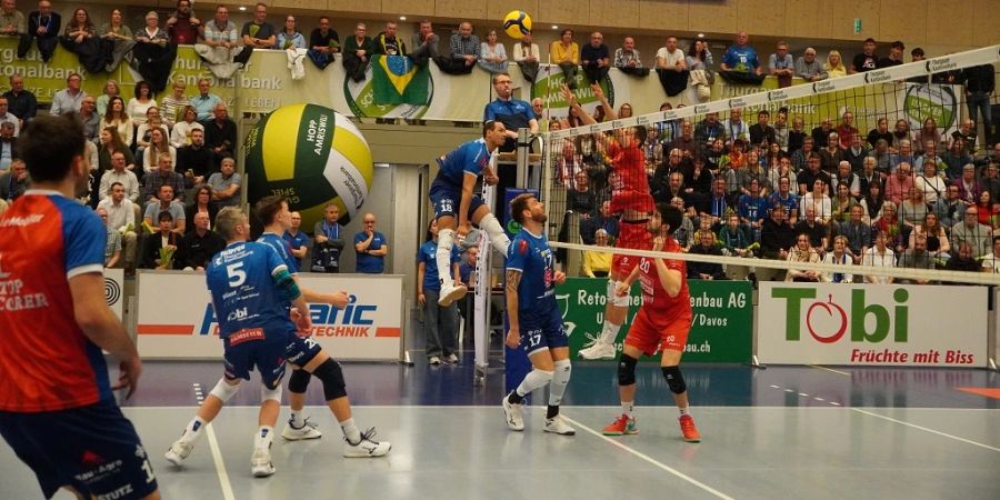 Volley Amriswil im Spiel gegen Lausanne UC