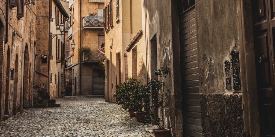 gasse, rom, italien, mediterran