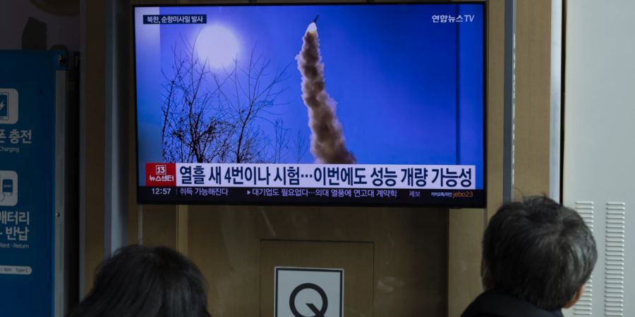 Nordkorea Südkorea Raketentest Schiff