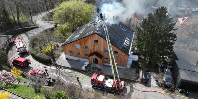 Brand in Freiburg