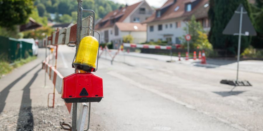 Eine Strassen Baustelle. (Symbolbild)