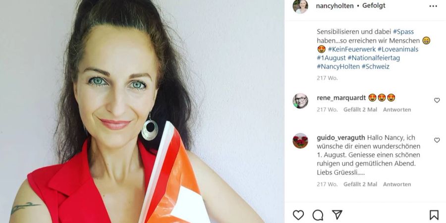 Nancy Holten ist heute Schweizer Bürgerin.