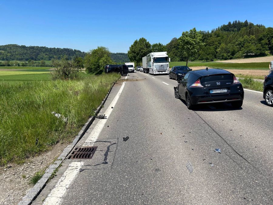 Unfallstelle in Staffelbach.