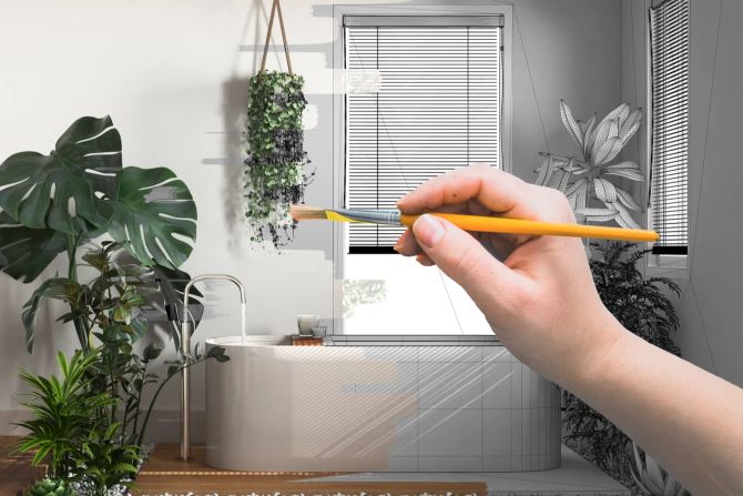 Badezimmer in Kreation