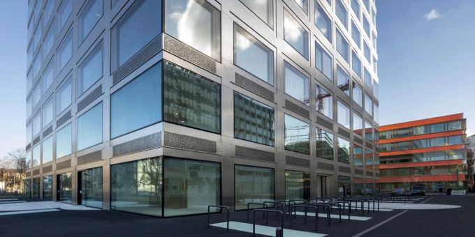 Aussenaufnahme vom Neubau des Biozentrums in Basel. Aussenaufnahme Neubau Biozentrum