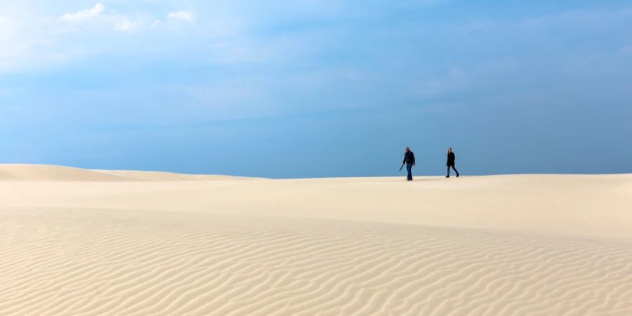 Råbjerg Mile Düne Sand Menschen wandern