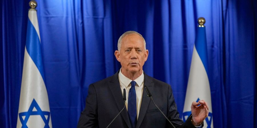 Wegen Meinungsverschiedenheiten über die Zukunft des Gazastreifens verlässt Minister Benny Gantz die in Israel nach dem Terroranschlag der islamistischen Hamas vom 7. Oktober gebildete Notstandsregierung.