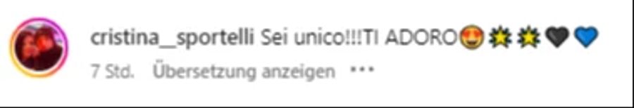 «Du bist aussergewöhnlich, ich verehre dich», kommentiert diese Userin.