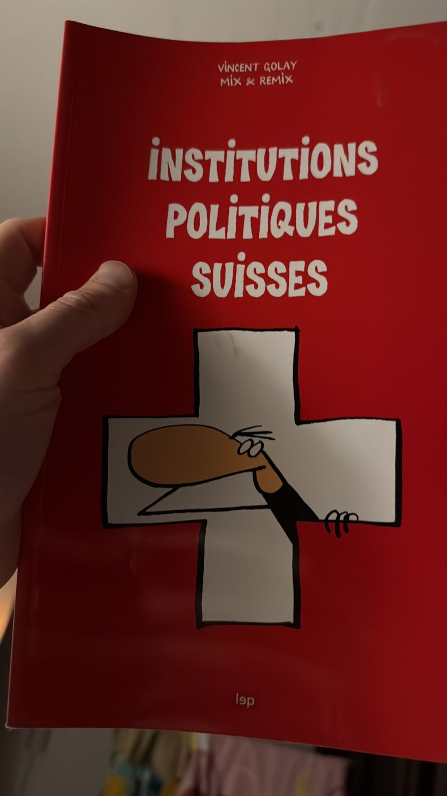 Konkret geht es um dieses Buch mit dem Titel «Institutions politiques suisses».