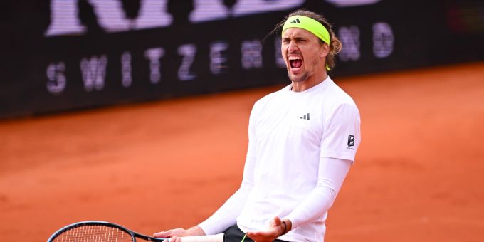 Alexander Zverev darf in München endlich wieder jubeln. Alexander Zverev