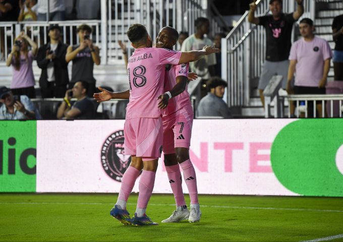 Inter Miami feiert einen Sieg in der MLS. Lionel Messi