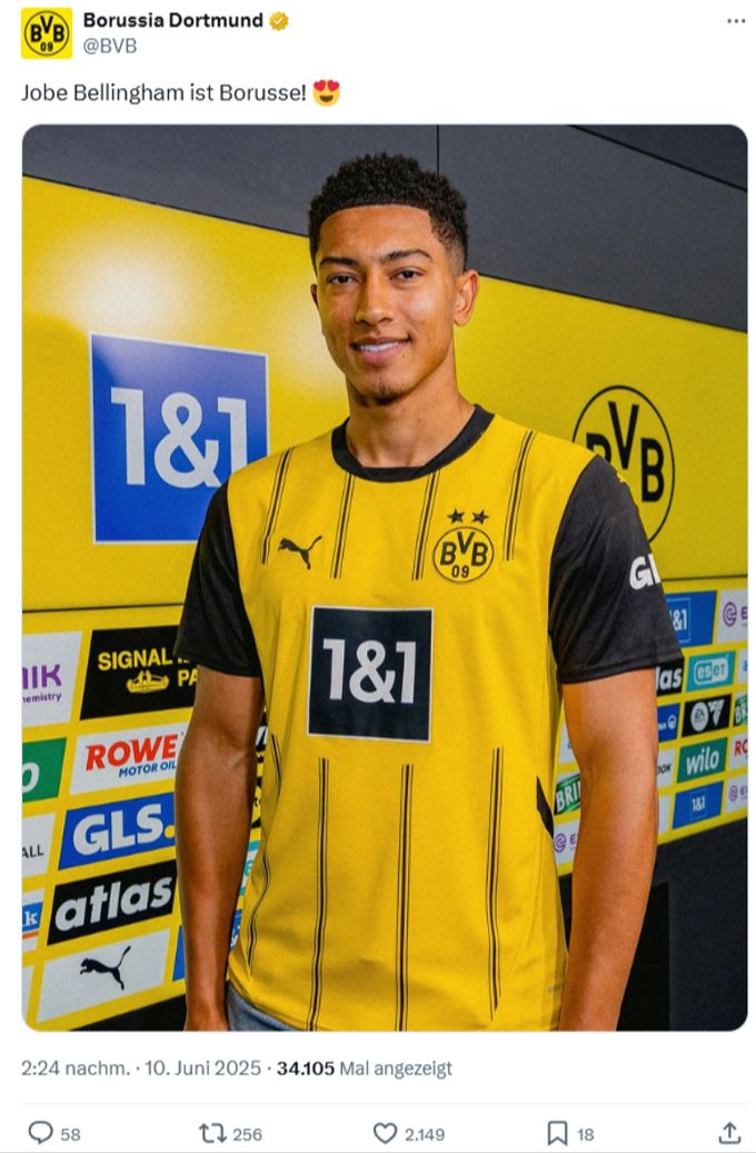 Jobe Bellingham wechselt zum BVB. Jobe Bellingham BVB