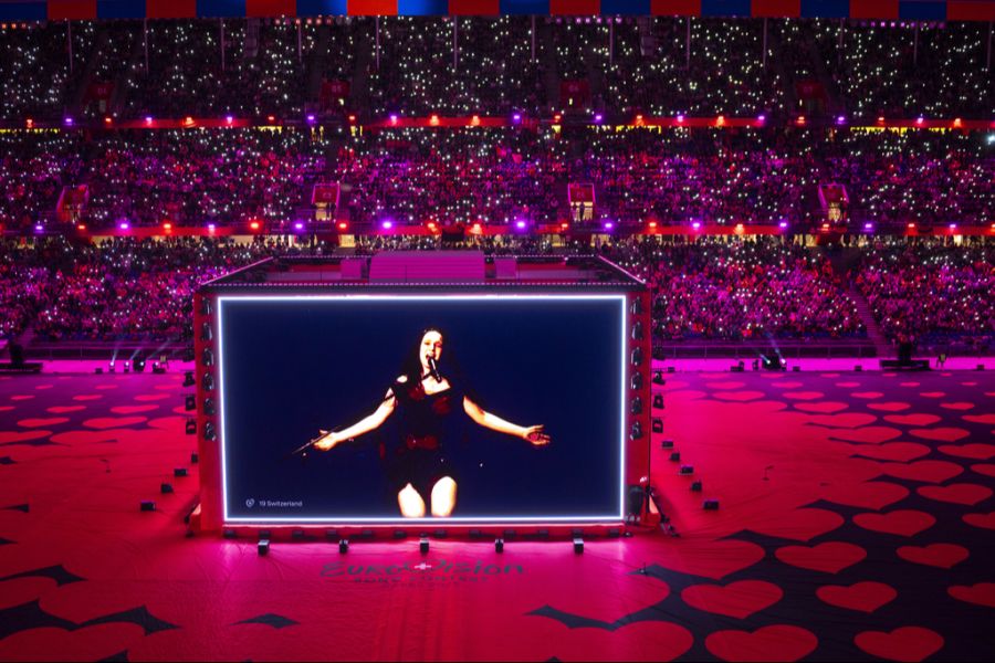 Das Public Viewing in der St. Jakob-Arena sorgte für beeindruckende Bilder.
