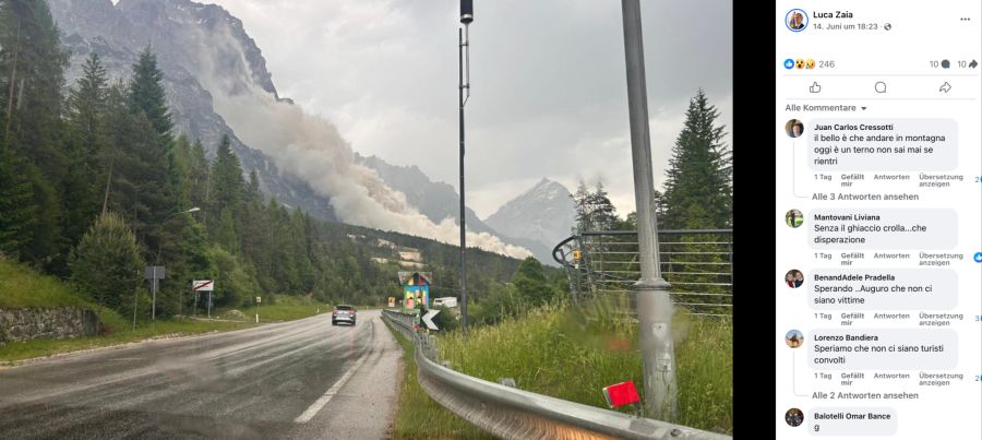 Felssturz Italien