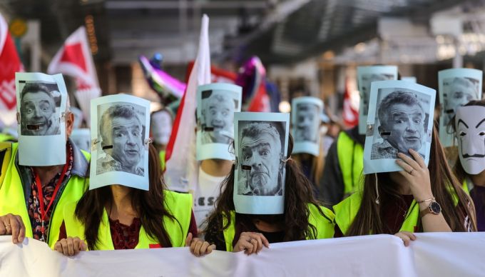 Gewerkschaften üben regelmässig Kritik an O'Leary und seinen Entscheidungen. (Archivbild) millionen euro o'leary