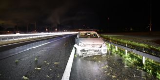 Trimmis GR - Autofahrer nach Selbstunfall ins Spital gebracht