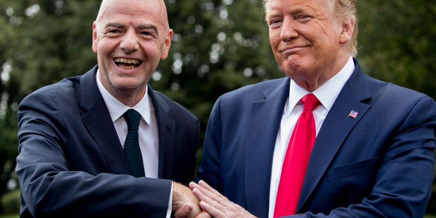 Fifa-Präsident Infantino und Donald Trump.