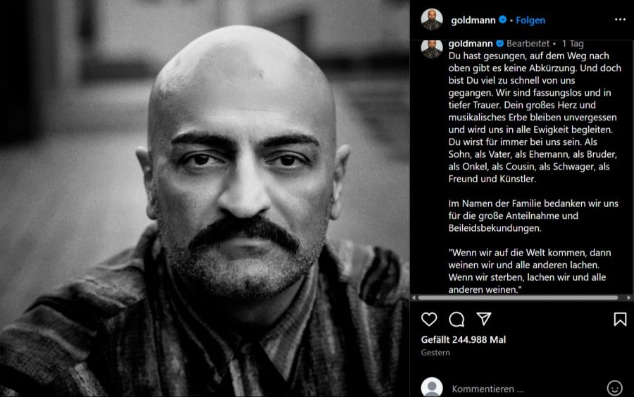 Xatar Instagram Nachruf