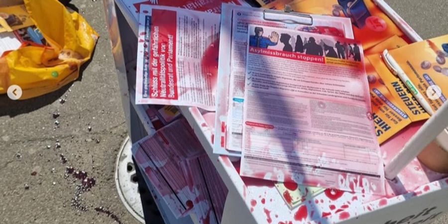 SVP Zürich Stand Himbeersirup