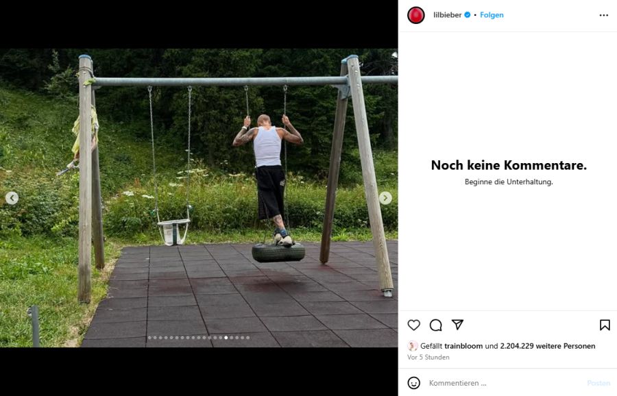 einem Spielplatz ...