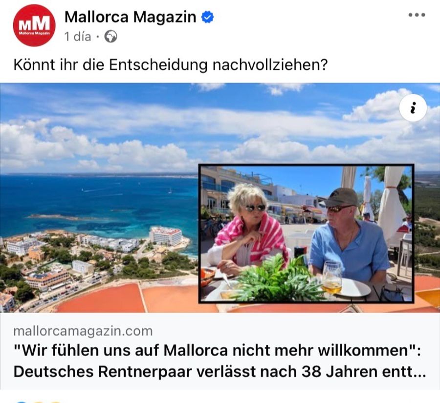 Nach 38 Jahren sehen sich Monika und Karl Finken gezwungen, ihre Wahlheimat Mallorca zu verlassen.