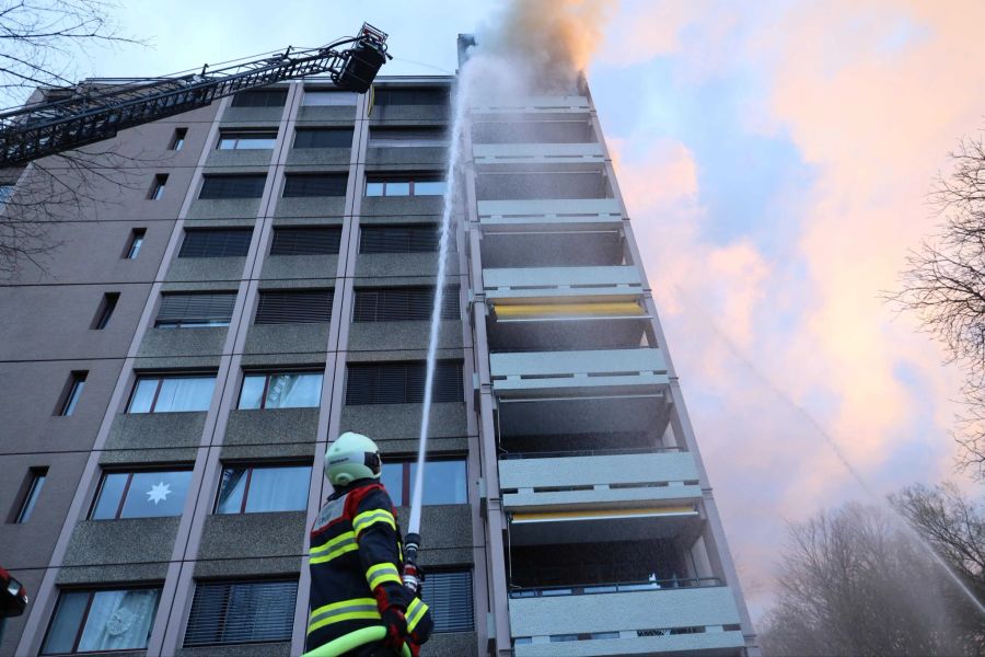 Eine Frau wurde beim Brand verletzt.