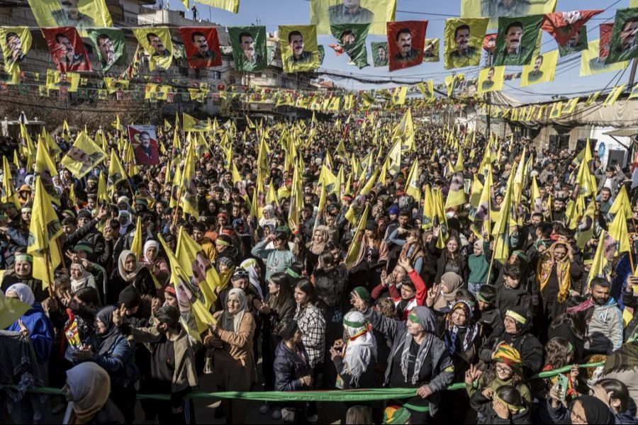 Noch Mitte Februar gab es Proteste zur Freilassung von PKK-Anführer Abdullah Öcalan.