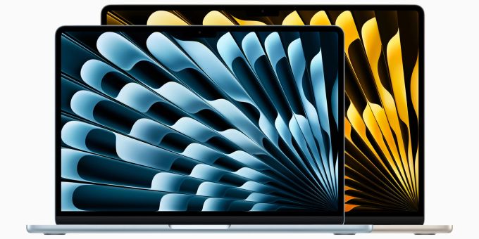 Das MacBook Air kommt in zwei mobilen Grössen: in einem 13" und einem 15" Modell. MacBook Air