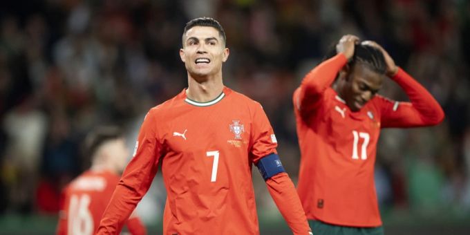 Cristiano Ronaldo im Trikot von Portugal. Ronaldo